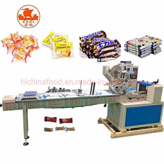 Автоматическая горизонтальная подушка типа Flow Упаковка для пищевых продуктов Маска для лица / печенье / вафли / печенье / хлеб Полный сервопривод Автоматический поток Muti